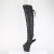 Pleaser CRAZE-3019 Stivali Sopra Il Ginocchio Con Plateau Similpelle Nero EU-39 / US-9