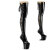 Pleaser CRAZE-3050 Stivali Sopra Il Ginocchio Con Plateau Vernice Nero EU-38 / US-8