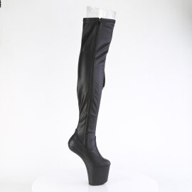 Pleaser CRAZE-3050 Stivali Sopra Il Ginocchio Con Plateau Similpelle Nero EU-38 / US-8