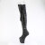 Pleaser CRAZE-3050 Stivali Sopra Il Ginocchio Con Plateau Similpelle Nero EU-38 / US-8