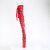 Pleaser CRAZE-3050 Stivali Sopra Il Ginocchio Con Plateau Vernice Rosso EU-38 / US-8