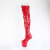 Pleaser CRAZE-3050 Stivali Sopra Il Ginocchio Con Plateau Vernice Rosso EU-38 / US-8