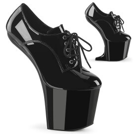 Pleaser CRAZE-860 Stivaletti Con Plateau Vernice Nero EU-36 / US-6
