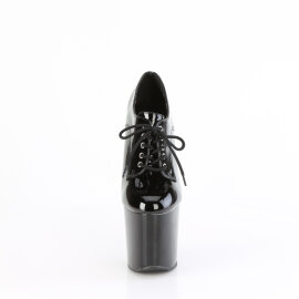 Pleaser CRAZE-860 Stivaletti Con Plateau Vernice Nero EU-36 / US-6