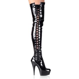 Pleaser DELIGHT-3050 Stivali Sopra Il Ginocchio - Vernice...