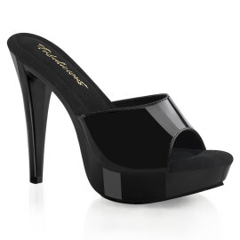 Fabulicious COCKTAIL-501 Mules Con Plateau Nero EU-43 / US-13