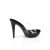 Fabulicious COCKTAIL-501 Mules Con Plateau Trasparente Nero EU-39 / US-9