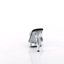 Fabulicious COCKTAIL-501 Mules Con Plateau Trasparente Nero EU-40 / US-10