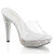 Fabulicious COCKTAIL-501DM Mules Con Plateau Trasparente Strass Argento EU-43 / US-13