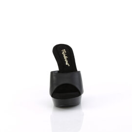Fabulicious COCKTAIL-501L Mules Con Plateau Pelle Nero EU-35 / US-5