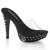Fabulicious COCKTAIL-501SDT Mules Con Plateau Trasparente Nero EU-43 / US-13
