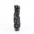 Pleaser DELIGHT-1008SQ Stivaletti Con Plateau Paillettes Nero EU-37 / US-7