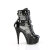 Pleaser DELIGHT-1013RM Stivaletti Con Plateau Vernice Strass Rete Nero EU-35 / US-5