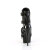 Pleaser DELIGHT-1013RM Stivaletti Con Plateau Vernice Strass Rete Nero EU-36 / US-6