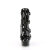Pleaser DELIGHT-1013RM Stivaletti Con Plateau Vernice Strass Rete Nero EU-41 / US-11
