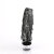 Pleaser DELIGHT-1017RSF Stivaletti Con Plateau Trasparente Strass Nero EU-36 / US-6
