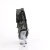 Pleaser DELIGHT-1017RSF Stivaletti Con Plateau Trasparente Strass Nero EU-36 / US-6