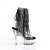 Pleaser DELIGHT-1017RSF Stivaletti Con Plateau Trasparente Strass Nero EU-36 / US-6