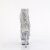Pleaser DELIGHT-1017RSF Stivaletti Con Plateau Trasparente Strass Argento EU-37 / US-7