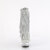 Pleaser DELIGHT-1017RSF Stivaletti Con Plateau Trasparente Strass Argento EU-38 / US-8
