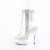 Pleaser DELIGHT-1018C-2RS Stivaletti Con Plateau Trasparente Strass Trasparente EU-37 / US-7