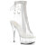 Pleaser DELIGHT-1018C-2RS Stivaletti Con Plateau Trasparente Strass Trasparente EU-38 / US-8