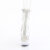 Pleaser DELIGHT-1018C-2RS Stivaletti Con Plateau Trasparente Strass Trasparente EU-35 / US-5