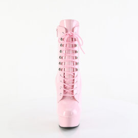 Pleaser DELIGHT-1020 Stivaletti Con Plateau Vernice Rosa...