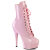 Pleaser DELIGHT-1020 Stivaletti Con Plateau Vernice Rosa EU-37 / US-7
