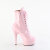 Pleaser DELIGHT-1020 Stivaletti Con Plateau Vernice Rosa EU-37 / US-7