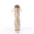 Pleaser DELIGHT-1020 Stivaletti Con Plateau Vernice Beige EU-42 / US-12