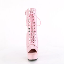 Pleaser DELIGHT-1021 Stivaletti Con Plateau Vernice Rosa...