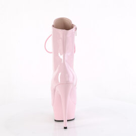 Pleaser DELIGHT-1021 Stivaletti Con Plateau Vernice Rosa EU-36 / US-6