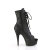 Pleaser DELIGHT-1021 Stivaletti Con Plateau Similpelle Nero EU-35 / US-5