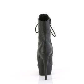 Pleaser DELIGHT-1021 Stivaletti Con Plateau Similpelle Nero EU-37 / US-7