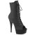 Pleaser DELIGHT-1021 Stivaletti Con Plateau Similpelle Nero EU-37 / US-7