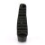 Pleaser DELIGHT-600-13 Stivaletti - Similpelle Nero-Fasce Nere/Nero Opaco EU-36 / US-6