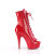 Pleaser DELIGHT-1021 Stivaletti Con Plateau Vernice Rosso EU-35 / US-5