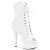 Pleaser DELIGHT-1021 Stivaletti Con Plateau Vernice Bianco EU-44 / US-14
