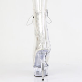 Pleaser DELIGHT-1021C Stivaletti Con Plateau Trasparente EU-36 / US-6