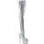 Pleaser DELIGHT-3000HWR Stivali Sopra Il Ginocchio Con Plateau Holo Similpelle Argento EU-35 / US-5