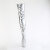 Pleaser DELIGHT-3000HWR Stivali Sopra Il Ginocchio Con Plateau Holo Similpelle Argento EU-38 / US-8