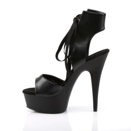 Pleaser Sandali DELIGHT-600-14 Similpelle Nero/Nero EU-37 / US-7