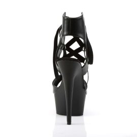 Pleaser Sandali DELIGHT-600-14 Similpelle Nero/Nero EU-38 / US-8