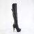 Pleaser DELIGHT-3018 Stivali Sopra Il Ginocchio Con Plateau Similpelle Nero EU-36 / US-6