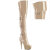 Pleaser DELIGHT-3018 Stivali Sopra Il Ginocchio Con Plateau Vernice Beige EU-36 / US-6