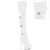 Pleaser DELIGHT-3018 Stivali Sopra Il Ginocchio Con Plateau Similpelle Bianco EU-38 / US-8