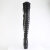 Pleaser DELIGHT-3022 Stivali Sopra Il Ginocchio Con Plateau Similpelle Nero EU-37 / US-7