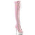 Pleaser DELIGHT-3029 Stivali Sopra Il Ginocchio Con Plateau Vernice Rosa EU-35 / US-5