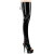 Pleaser DELIGHT-4017 Stivali Sopra Il Ginocchio Con Plateau Vernice Nero EU-42 / US-12